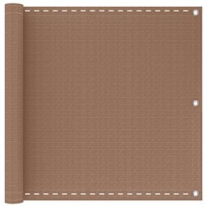 vidaXL &Eacute;cran de balcon 75 x 700 cm HDPE et Aluminium Rectangulaire