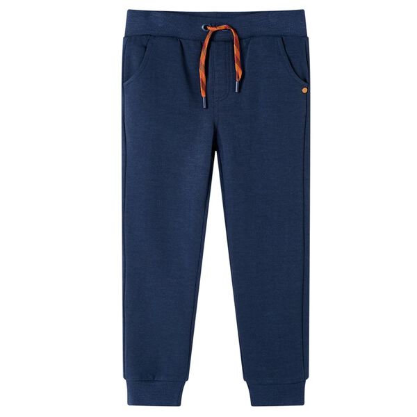 Pantalon de surv&ecirc;tement pour enfants bleu marine m&eacute;lange 140