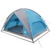 vidaXL Tente de camping avec un abri imperm&eacute;able D&ocirc;me Bleu