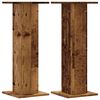 vidaXL Supports de haut-parleurs 2 pcs vieux bois bois d'ing&eacute;nierie