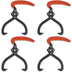 vidaXL Pinces &agrave; b&ucirc;ches 4 pcs avec manche en PVC
