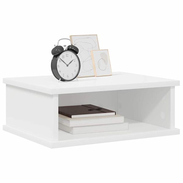 vidaXL Table de chevet 2 pcs Blanc 40 x 31 x 15 cm Bois d'ing&eacute;nierie