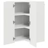 vidaXL Armoire de cuisine Kalmar Blanc brillant 57 x 57 x 80 cm