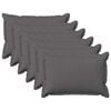 vidaXL Housse de coussin 6 pcs HOUTEN Gris clair 30 x 50 cm
