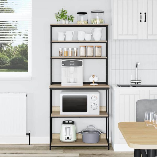 vidaXL &Eacute;tag&egrave;re de cuisine Ch&ecirc;ne Sonoma 80 x 40 x 168 cm