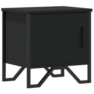 vidaXL Table de chevet Noir 40 x 30 x 40 cm Agglom&eacute;r&eacute;