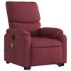 vidaXL Fauteuil inclinable de massage Rouge bordeaux Tissu