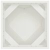 vidaXL Jardini&egrave;re 2 pcs Blanc 50 x 50 x 75 cm Acier