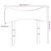 vidaXL Tête de lit blanc 75 cm bois massif de pin