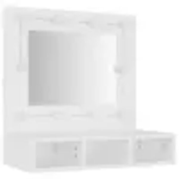 vidaXL Armoire &agrave; miroir avec LED blanc 60x31,5x62 cm