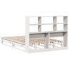 vidaXL Lit biblioth&egrave;que sans matelas blanc 120x200 cm bois massif