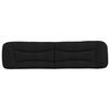 vidaXL Coussin de t&ecirc;te de lit Hvar noir 200 cm tissu
