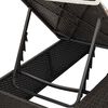 vidaXL Transat double avec toit Noir 205 x 129 x 200 cm Rattan PE