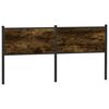 vidaXL T&ecirc;te de lit ch&ecirc;ne fum&eacute; 160 cm bois d'ing&eacute;nierie et acier