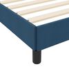 vidaXL Lit &agrave; ressorts avec matelas Bleu 90 x 190 cm tissu
