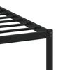 vidaXL Cadre de lit en métal sans matelas chêne marron 150x200 cm