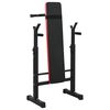 VidaXL Banc de musculation Noir 67 x 126,5 x 111 cm