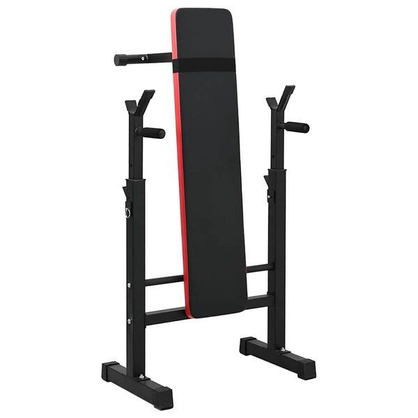 VidaXL Banc de musculation Noir 67 x 126,5 x 111 cm