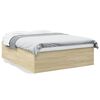 vidaXL Cadre de lit sans matelas ch&ecirc;ne sonoma 160x200 cm