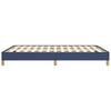 vidaXL Cadre de lit sans matelas bleu 140x190 cm tissu