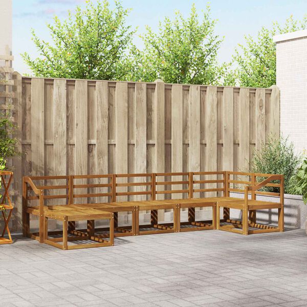 vidaXL Ensemble de canap&eacute;s d'ext&eacute;rieur 7 pcs Naturel