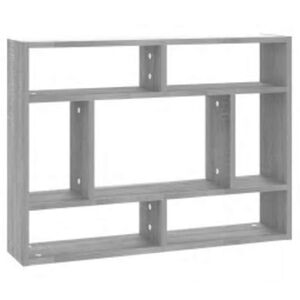 vidaXL &Eacute;tag&egrave;re murale Sonoma gris 75x16x55 cm Bois d'ing&eacute;nierie
