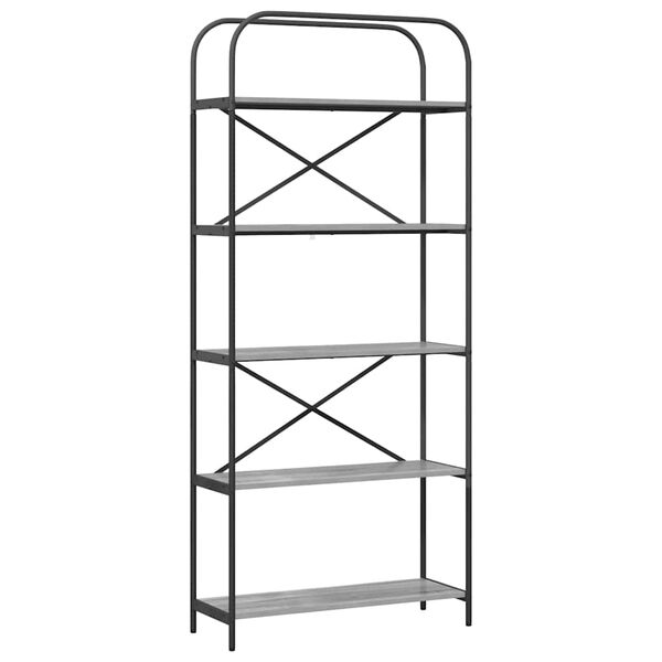 vidaXL &Eacute;tag&egrave;re Gris Sonoma 80 x 30 x 183 cm Bois d'ing&eacute;nierie