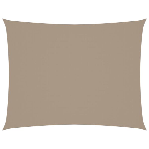 vidaXL Voile de parasol tissu oxford rectangulaire 2x3 m taupe
