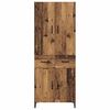 vidaXL Haut Armoire Bois Ancien 69,5 x 34 x 180 cm Bois d'ing&eacute;nierie
