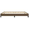 vidaXL Cadre de lit sans matelas marron fonc&eacute; 160x200 cm tissu