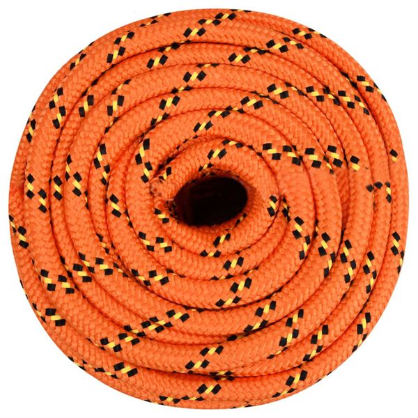 vidaXL Corde de bateau Orange 16 mm 100 m Polypropyl&egrave;ne