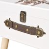 vidaXL Table de chevet 40x30x41,5 cm Blanc