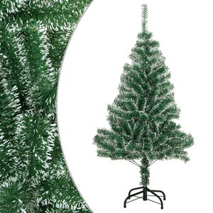 vidaXL Sapin de No&euml;l artificiel avec neige floqu&eacute;e vert 150 cm