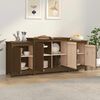vidaXL Buffet Marron miel 164x37x68 cm Bois massif de pin