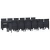 vidaXL Ensemble de salle &agrave; manger pour jardin 13 pcs Anthracite