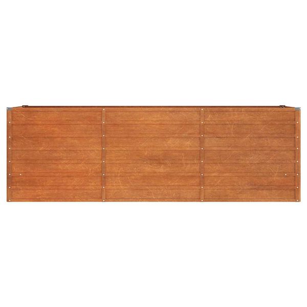 vidaXL Lit surélevé de jardin rouillé 240x80x77 cm acier corten