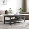 vidaXL Table basse Gris 110x50x40 cm Bois massif de pin