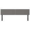 vidaXL T&ecirc;tes de lit 2 pcs gris fonc&eacute; 90x5x78/88 cm tissu