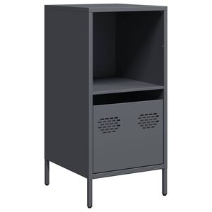 vidaXL Buffet anthracite 35x39x73,5 cm acier laminé à froid