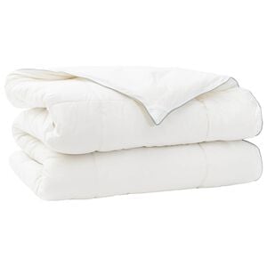 vidaXL Couette 140x220 cm 4 saisons 300 GSM Laine australienne Blanc