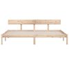 vidaXL Cadre de lit sans matelas bois massif 200x200 cm