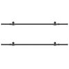 vidaXL Kit de quincaillerie de porte coulissante 427 cm acier noir
