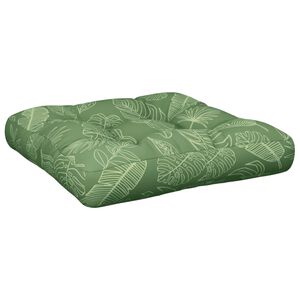 vidaXL Coussin de palette &agrave; motif de feuilles 58x58x10 cm tissu oxford