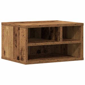 vidaXL Support d'imprimante Bois ancien 40 x 32 x 22,5 cm