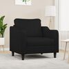 vidaXL Fauteuil Noir 60 cm Tissu
