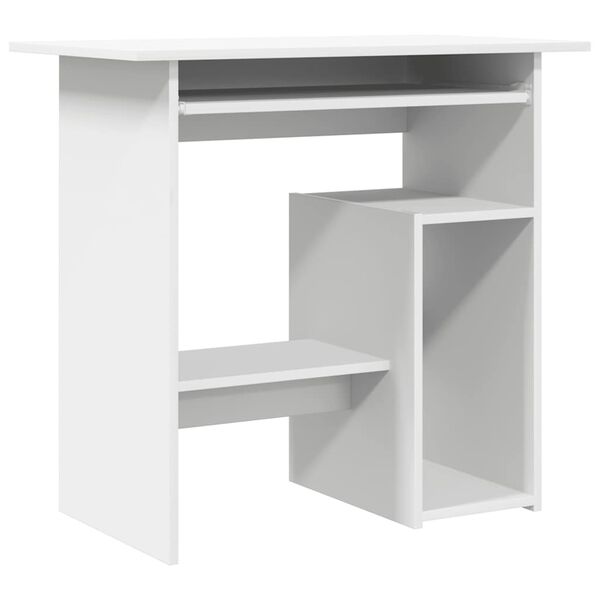 vidaXL Bureau Blanc 80x45x74 cm Bois d&rsquo;ing&eacute;nierie