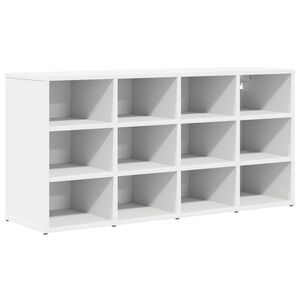 vidaXL Cabinet &agrave; chaussures 103 x 30 x 51 cm Bois d'ing&eacute;nierie Blanc