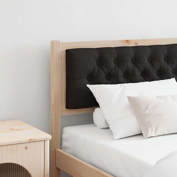 vidaXL T&ecirc;te de lit Autre Marron et noir 180 cm Bois massif en pin
