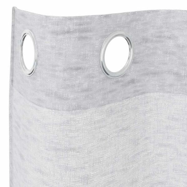vidaXL Rideau en Voile 2 pcs Gris clair 140 x 140 cm Polyester
