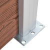 vidaXL Clôture de jardin WPC 526x186 cm Marron